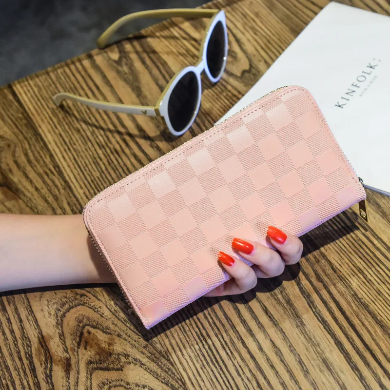 Male Purse Men's Clutch Wallets Business Wallets Women Purse Plaid