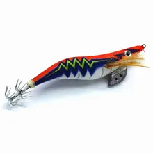 1Pcs Squid Jig Fishing Wood Shrimp Lure 3.5# Squid Hook 13.5CM 20G Cuttlefish Jig Lures Luminous Shrimp Fishing Lure 1pcs 11g 8 5cm fishing lures luminous squid jig hooks wood shrimp artificial spinner lure hard glow bait lure fish