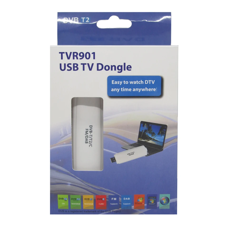DVB-T2 USB ТВ-тюнер DVB-C T2 DVB-T DAB+ HD tv Stick с до Win10 MJZSEE tv R901