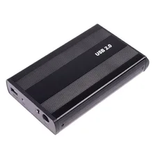 3.5 inches IDE Hard-disk Cartridge Case HDD USB 2.0 Aluminum alloy Hard Disk Drive Enclosure with Power Supply High Quality