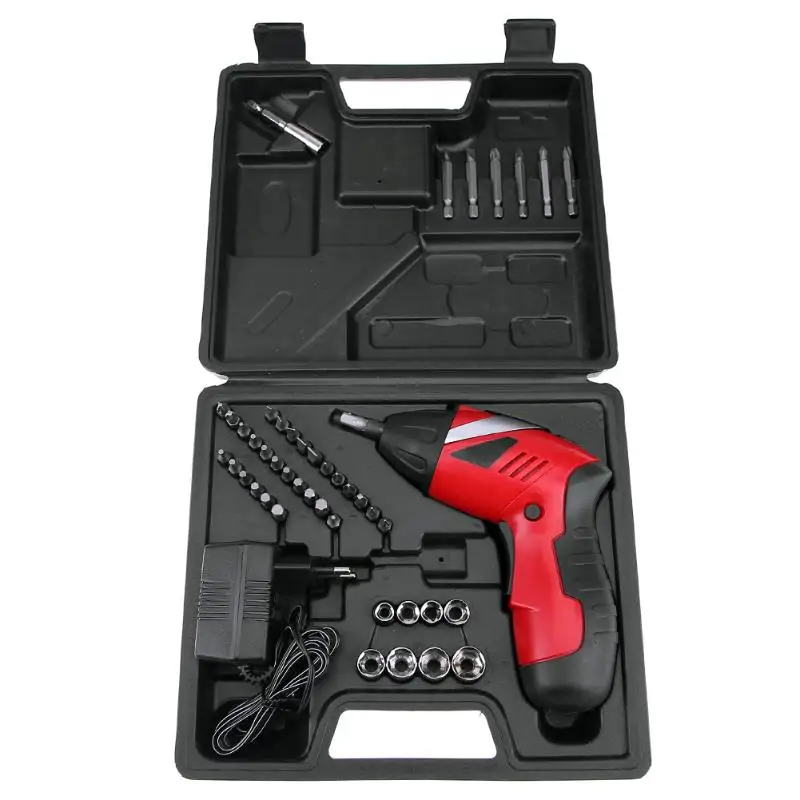 

46Pcs/Set Electric Drill Screwdriver Bits Tools Set Cordless 4.8V Li-Ion Rechargeable Professional Electric Power Instruments