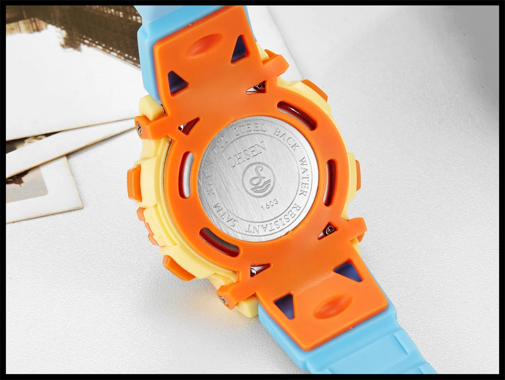 Original OHSEN Brand Children Boys Digital LCD Wristwatch Light Blue Silicone Band Kids Electronic Sports 50M Waterproof Watches (21)