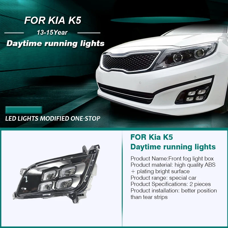 Hlxg 2 шт. светодиодный дневные ходовые огни дневного света для Kia K5 2013 2014 2015
