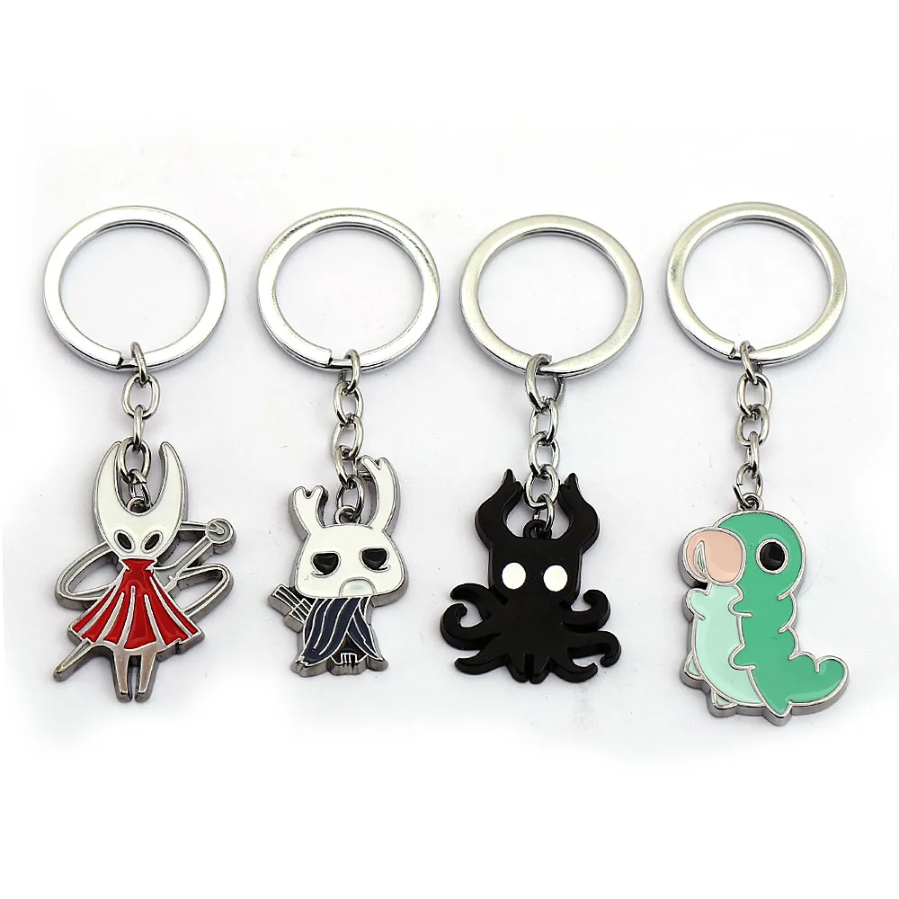 

Game Hollow Knight Cosplay Keychain Pendant Octopus Fashion Funny Novelty Keyrings brelok do kluczy