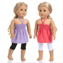 Born New Baby Fit 18 inch 40cm-43cm Doll Clothes Doll Red Pink Blue suspender skirt Accessories For Baby Birthday Gift Born New Baby Fit 18 inch 40cm-43cm Doll Clothes Doll Red Pink Blue suspender skirt Accessories For Baby Birthday Gift