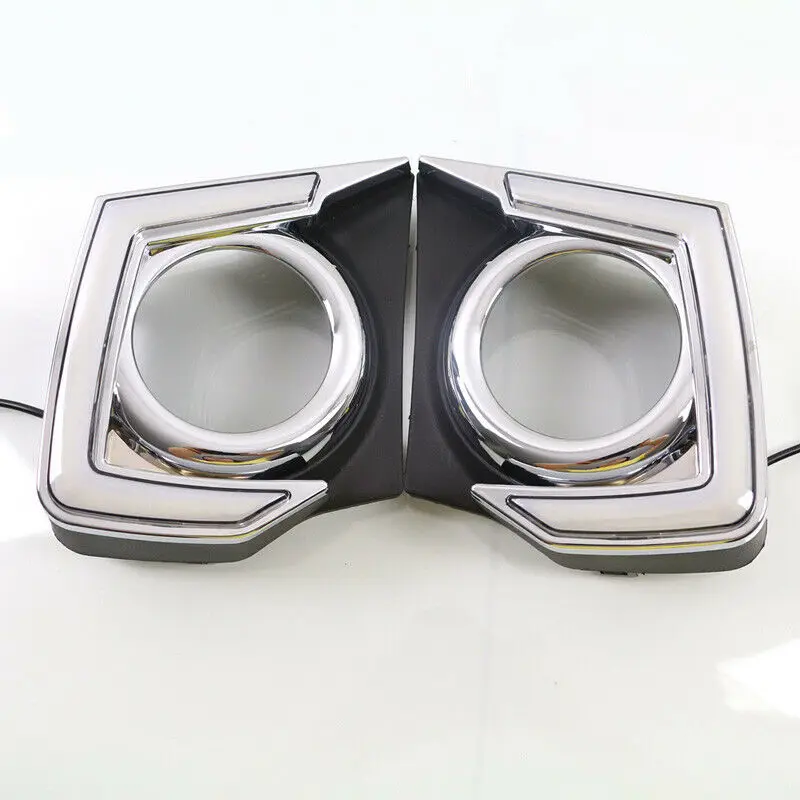 

2Pcs LED DRL Daytime Running Lights Fog light Driving Bumper Fit For Mitsubishi Triton L200 2015-2016