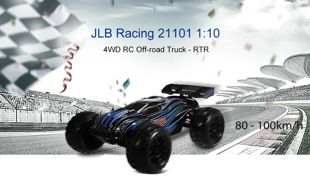 JLB Racing 21101 1:10 4WD RC бесщеточный внедорожный грузовик RTR 80-100 км/ч/3670 2500KV бесщеточный двигатель/Функция колеса