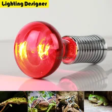 R80 100 Вт электрическая лампа с красным лампа для обогрева инфракрасная лампа Spot Basking лампы рептилий прожекторная лампа сохранения животных тепло 220 V 110 V