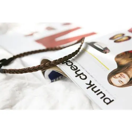 HOT SALE Bridal Wig Plait Braid Hair Band Headband Hippy Gypsy light brown