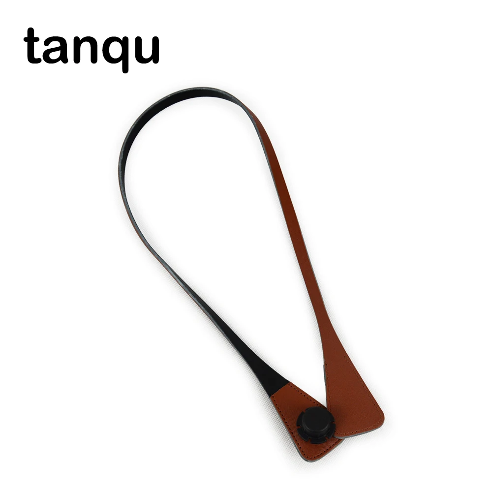 tanqu 1 Piece Long Extra Slim Interchangeable Angular Handles for OBag O Basket Faux Leather Handles