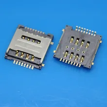 

cltgxdd 20pcs/lot Dual SIM 8P card reader double SIM Memory card adapter/connector for HUWWEI Y320 G7300 T00 Y325