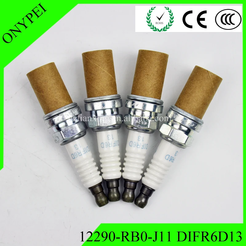 4x 12290-RB0-J11 DIFR6D13 94167 Иридиевые свечи Вилки для Honda CR-Z 2012- 1.5L 12290RB0J11 DIFR6D-13 12290 RB0 J11 DIFR6D 13