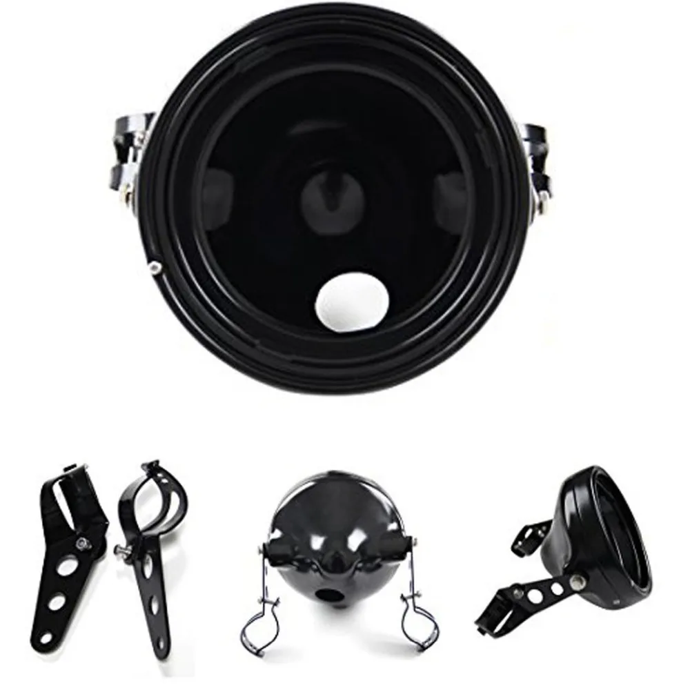 7 BlackChrome 7 Inch Headlight Daymaker Housing Bucket For Harley Davidson Motorcycle (14)