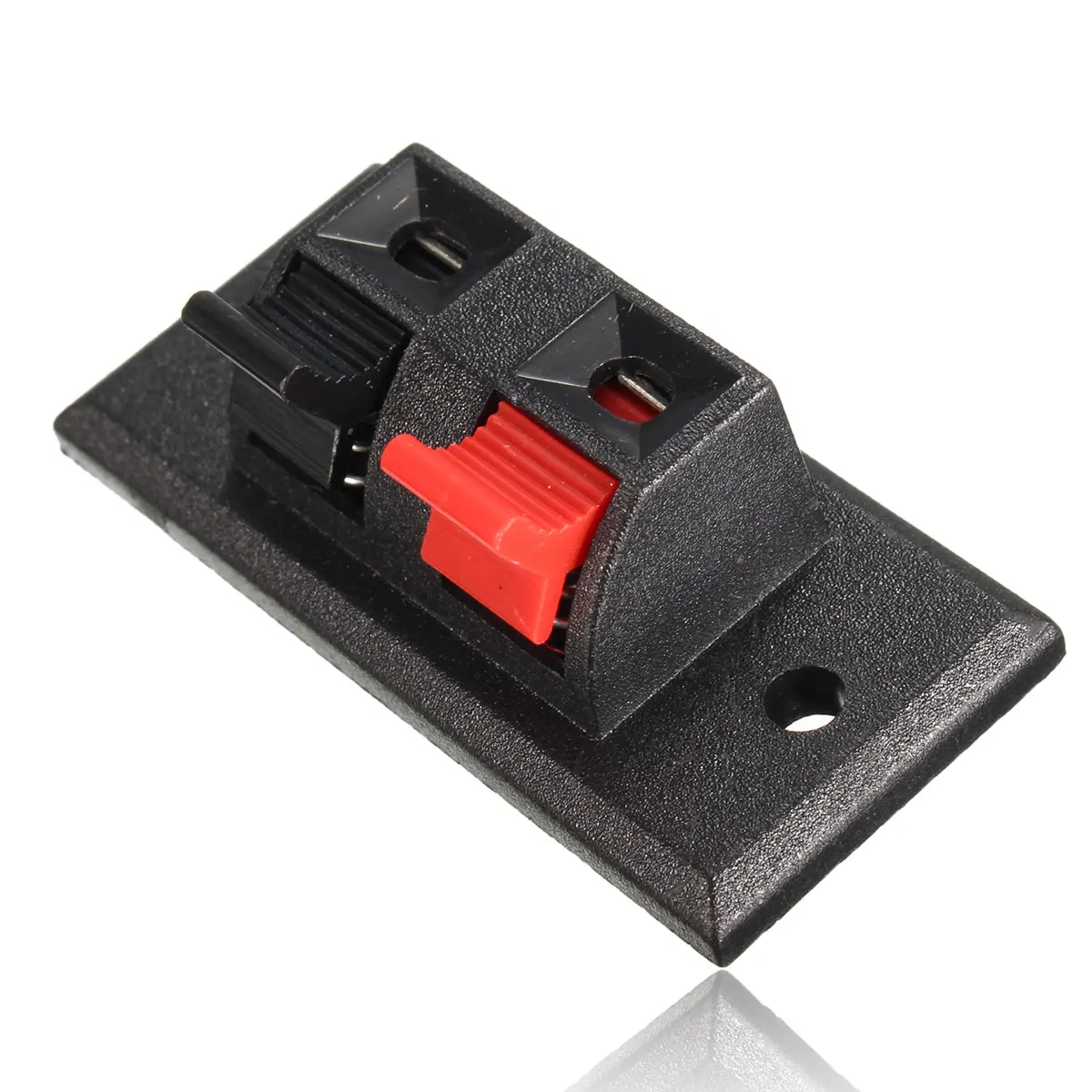 

1PC 2PCS 2 Way Pin Push Release Connector Plate Amplifier Speaker Terminal Strip Block Wholesale