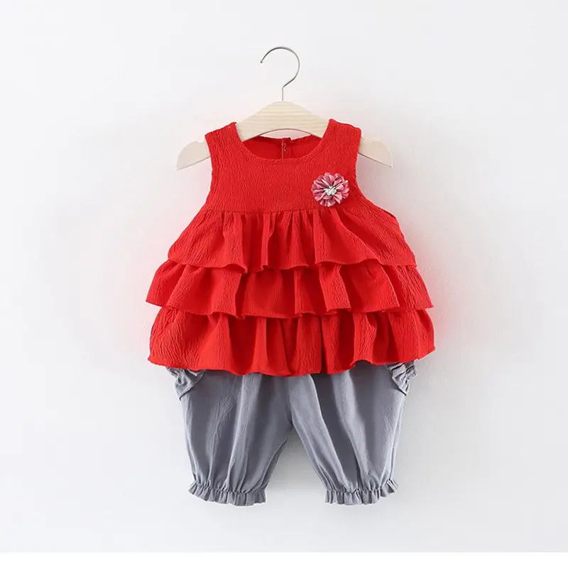 New Born Baby Girls Clothing Sets Princess Dress Tops+Hot short Pants 2 Pcs Kids Outfits Sets 2018 Children Summer Clothes Set (1)