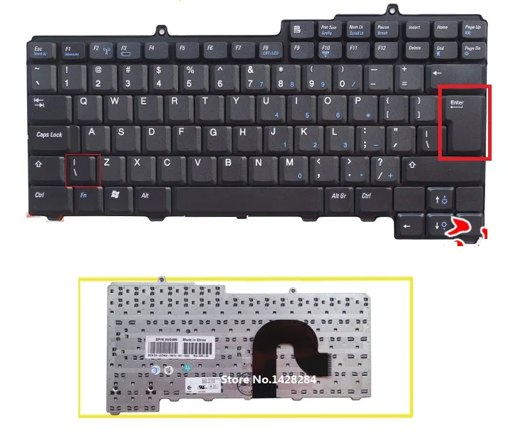 0pf236 Genuine Dell Latitude D5 Keyboard Original Us Laptop Replacement Parts Laptop Replacement Keyboards