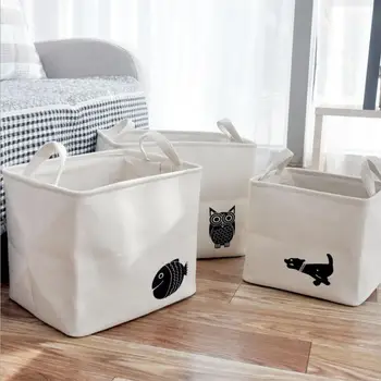 

Cartoon animals double thick Laundry Hamper Home decoration Bathroom Dirty Clothes Storage Buckets box Kids Toy Organizer Basket