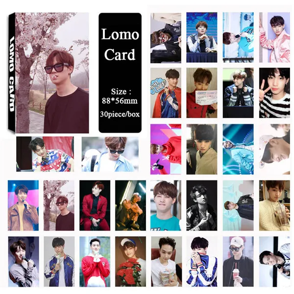 Youpop KPOP GOT7 торговый центр никогда не альбом ломо карты K-POP Новая мода самодельная бумажная фото карта Фотокарта LK463 - Цвет: JB 01