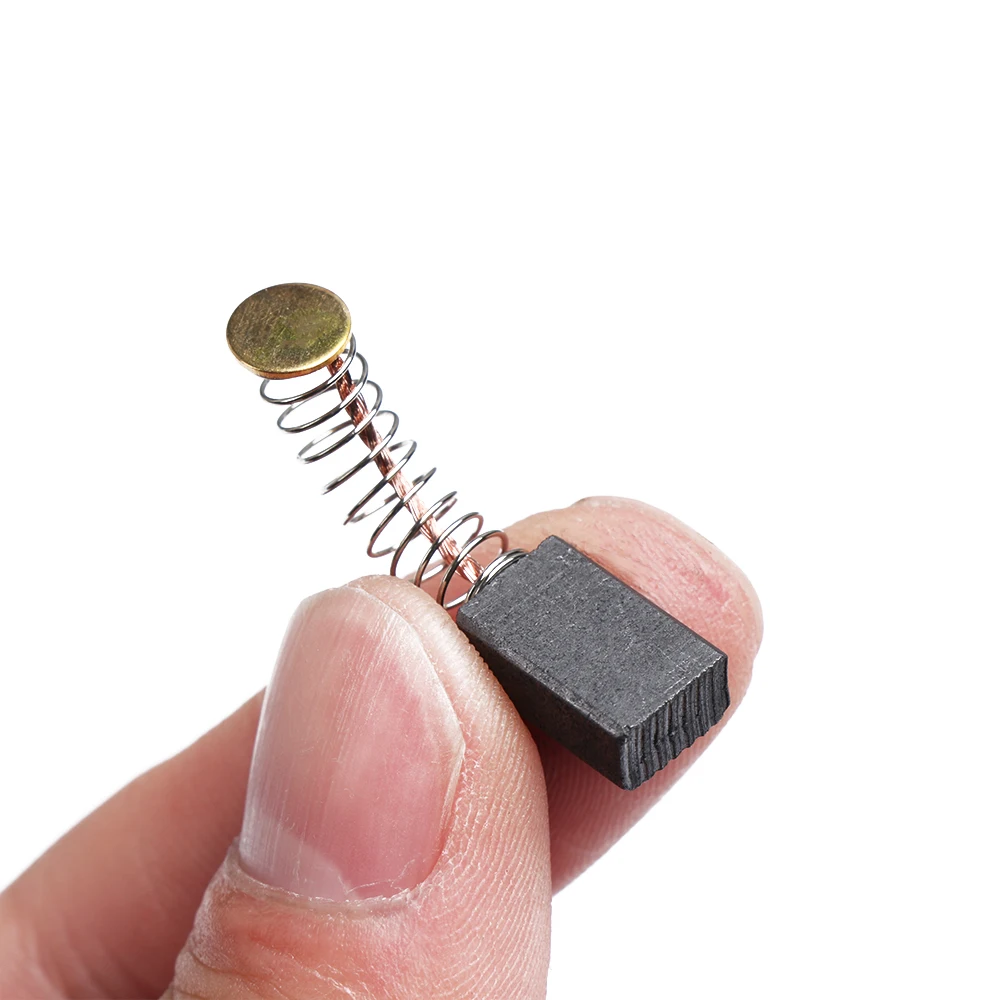 10Pcs Mini Drill Electric Grinder Replacement Carbon Brushes 5x8x13mm Spare Parts For Electric Motors Rotary Hand Tool