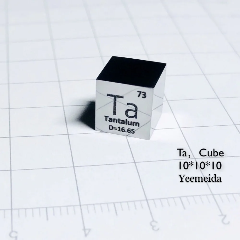 US $60.00 10mm Mirror polished Tantalum Ta Metal Cube 999 Pure for Element Collection