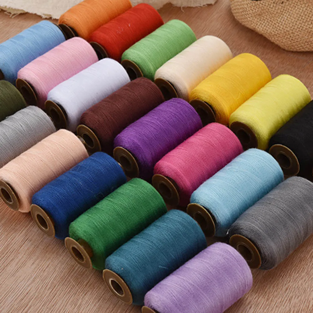Швейные нитки 24 цвета 1000 ярдов полиэстер DIY швейный набор для ручных машинных игл SLC88