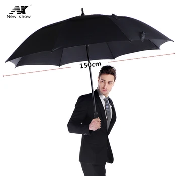 

NX golf umbrella men strong windproof Semi automatic long umbrella large man and women's Business umbrellas mens Custom logo