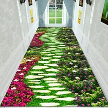 Заказной 800x5000 мм садовый 3D ковер, длина ковра, коридор, лестница, прямоугольный вертикальный ковер, для спальни, вход, домашний декор