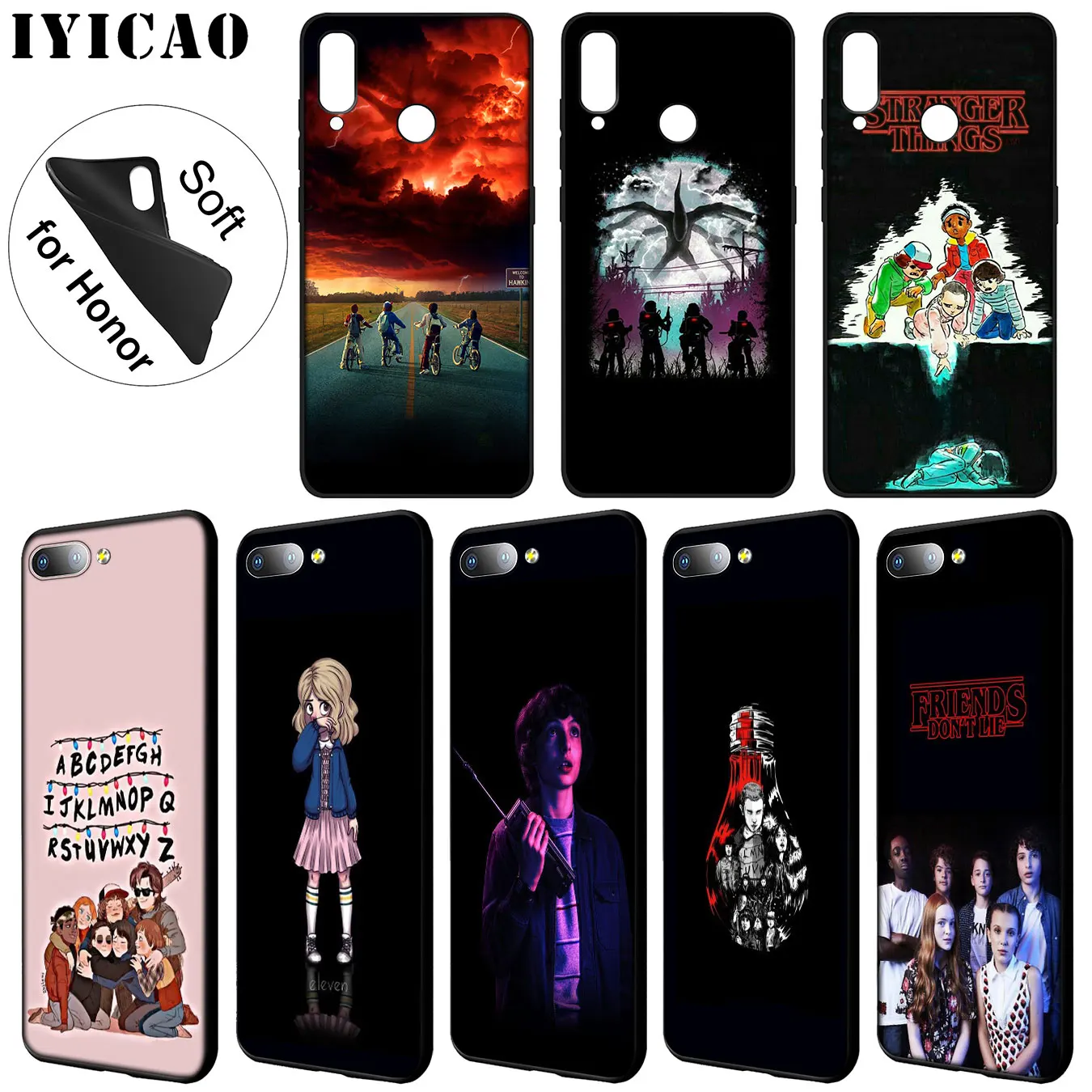 Мягкий силиконовый чехол IYICAO для Huawei Y9 Y7 Y6 Prime 2019 Honor 20 8C 8X 8 9 9X 10 Lite 7C 7X 7A Pro |