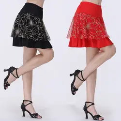 Новейшие Модные Для женщин Латинской юбка Сальса одежда Для женщин Samba Костюмы Танго танцевальная одежда производительность танцевальные