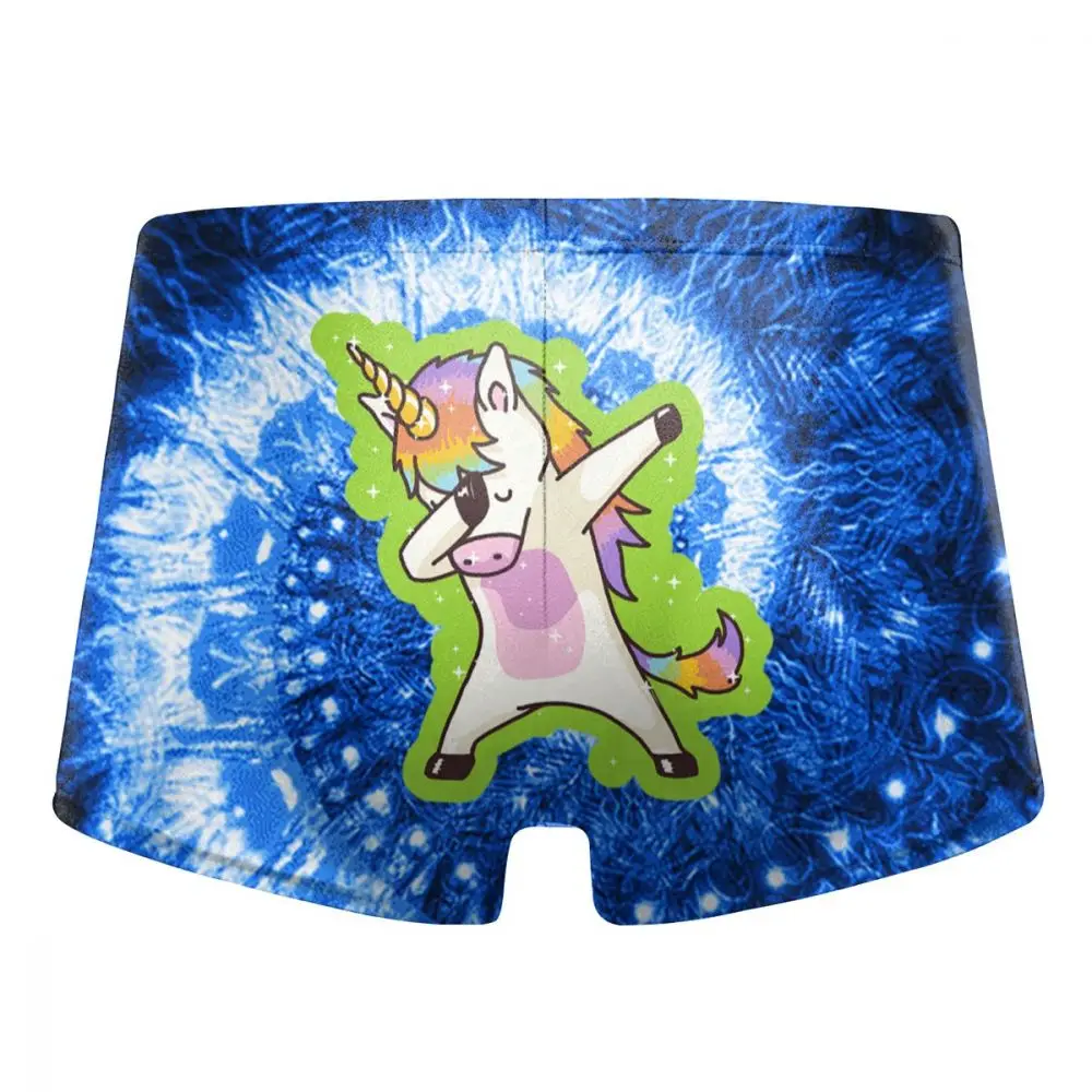 Вытирая Санта Dab единорог с рождественским узором 3D печати Speedo мужские купальные