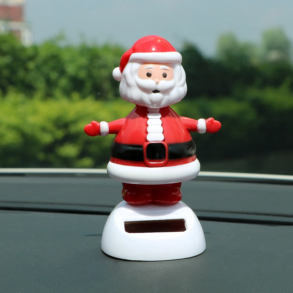 YOSOLO Santa Claus Car Ornament Dashboard Decoration Solar Power Dancing Toy Christmas Style Swinging Ornaments Auto Accessories YOSOLO Santa Claus Car Ornament Dashboard Decoration Solar Power Dancing Toy Christmas Style Swinging Ornaments Auto Accessories