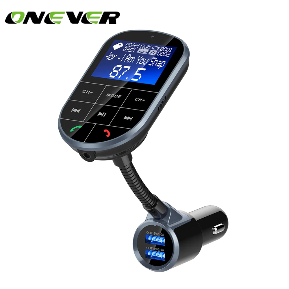 Onever Bluetooth V4.2 FM Transmitter Kit Hands free ...