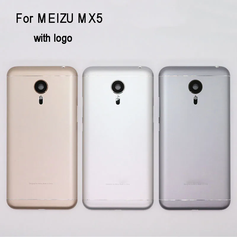 

Original New Battery Door Back Cover Housing Case For MEIZU MX5 5.5 Inch With Camera Lens + Power Volume Buttons + WITH LOGO