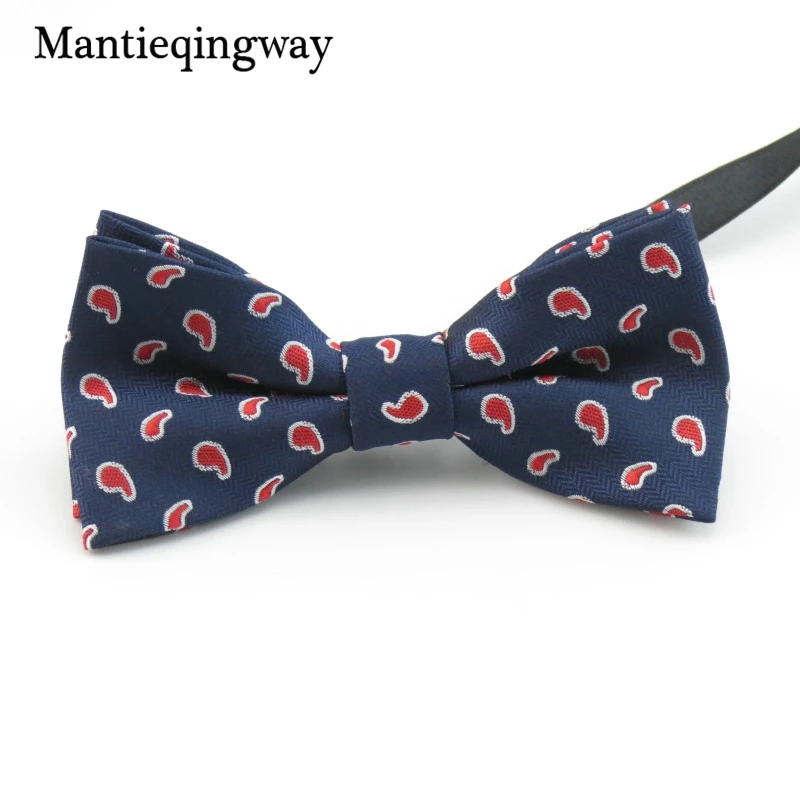 Mantieqingway высокое качество галстук-бабочка для детей Bowties полиэстер бабочкой для Обувь для мальчиков Детские вечерние Gravata тонкий дети