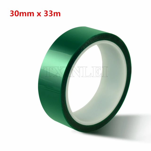 30mm*33m Heat resistant PET Green Masking Tape Shielding High
