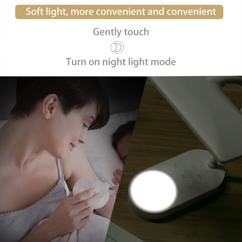  Innovative Dual Lamp Design USB Charging 5 Stops Cold/Warm Light Table Lamp Desk Table Light Led De - 32927706347
