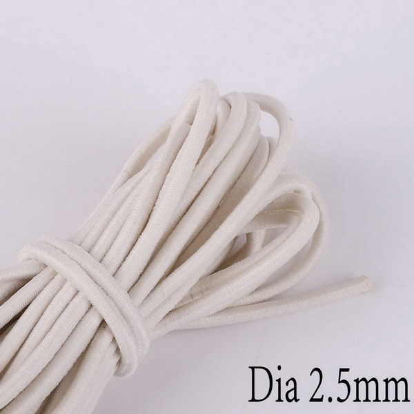 Colorful High-Elastic Cords Round Elastic Band Round Elastic Rope Rubber Band Elastic Line DIY Sewing Accessories