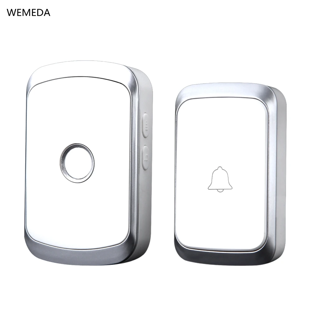 WEMEDA Newest <b>Wireless Doorbell Waterproof</b> Battery Button EU ...