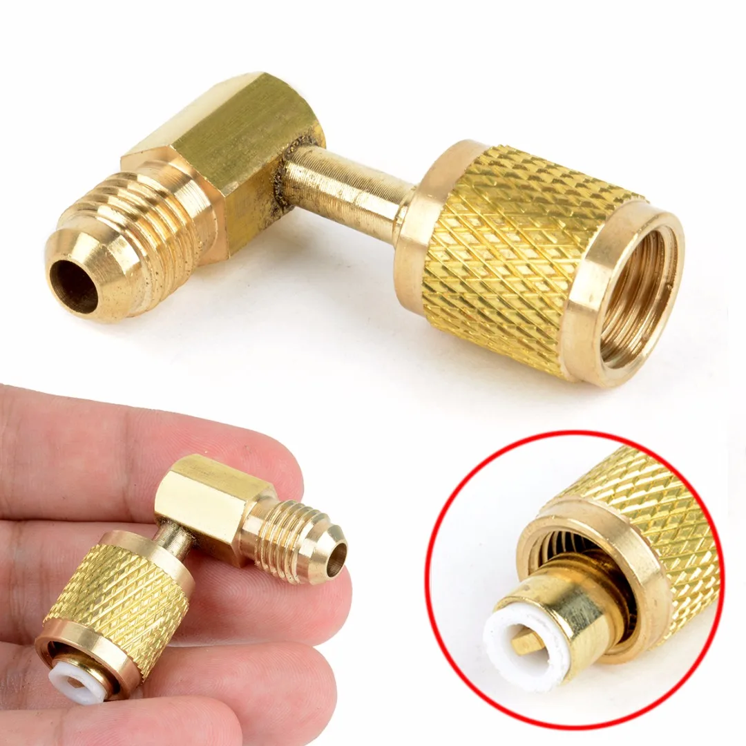 1pc 1/4" Brass Adapter Mayitr Auto Air Conditioner Refrigeration