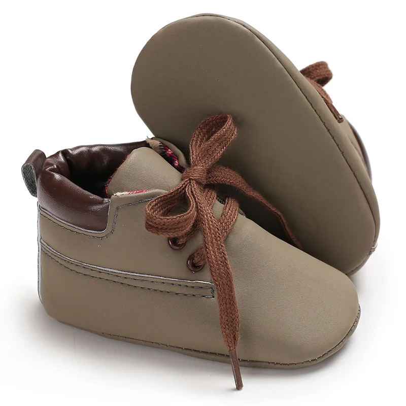 Г. Новые осенние ботинки для маленьких мальчиков, 8 цветов мягкая подошва, кожзаменитель, Детская нескользящая обувь для малышей 0-18 месяцев