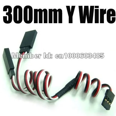 200 pcs 300MM RC Servo Y Extension Wire Cable FOR Futaba JR RC Car plane and