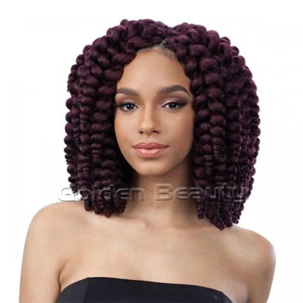 Afro Kinky Curly Wand Curl Crochet Braids Senegalese Twist Short