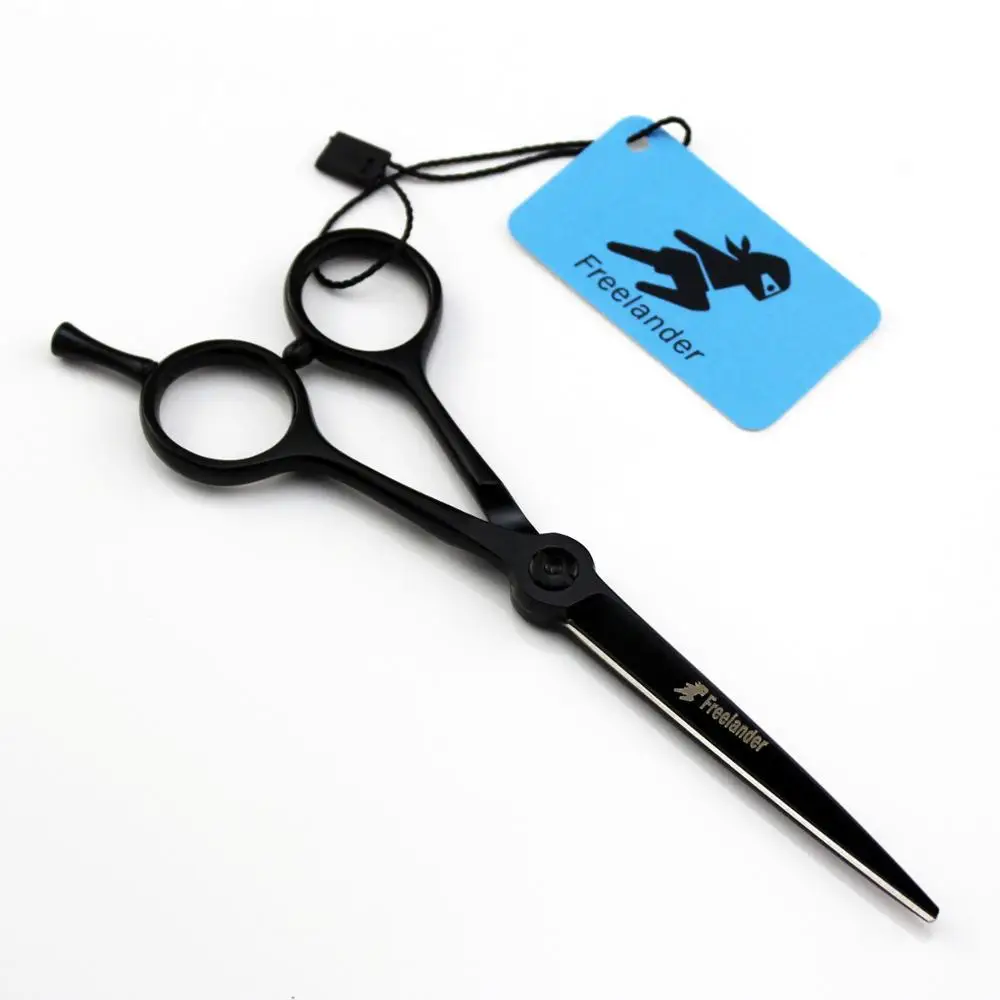 cutting 1 black bag Freelander 5,0 ''профессиональные японские 440c Черные ножницы для стрижки салона - Цвет: cutting 1 black bag