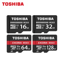 Оригинальная карта памяти 16 ГБ 32 ГБ U1 класс 10 SDHC TOSHIBA Micro SD карта 64 Гб 128 ГБ SDXC U3 V30 4K TF карта Microsd для телефона