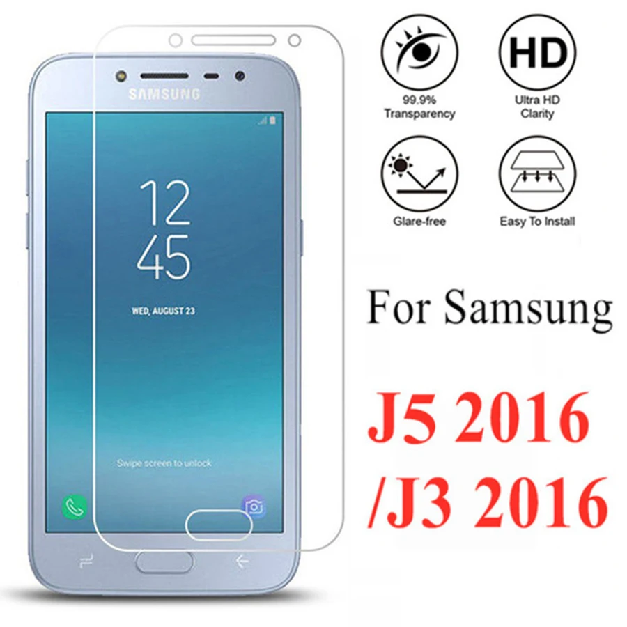 

protective glass on for samsung j 5 j5 2016 safety glass samsug galaxy j3 2016 j 3 5j 3j tremp glas samsng glaxy screenprotector