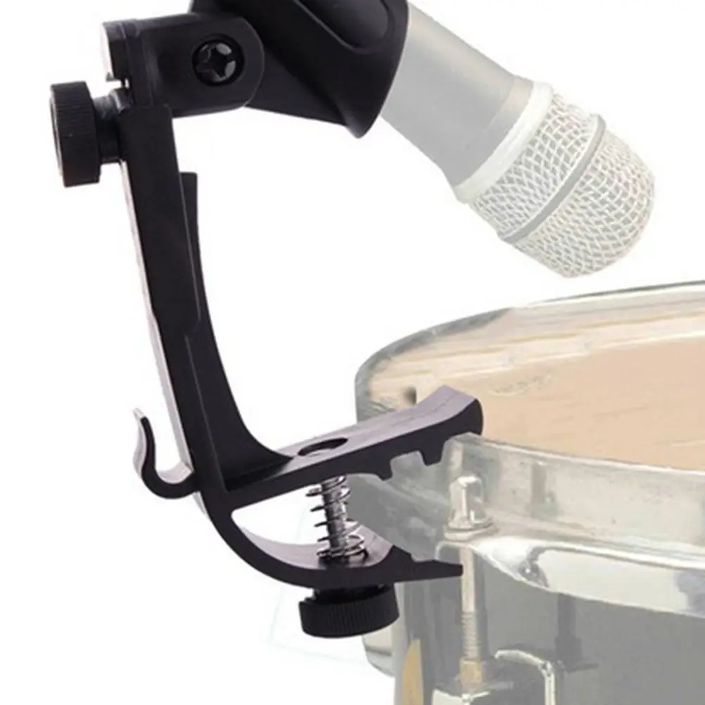 Adjustable Drum Clamp Clip On Drum Rim Microphone Mic Mount Holder