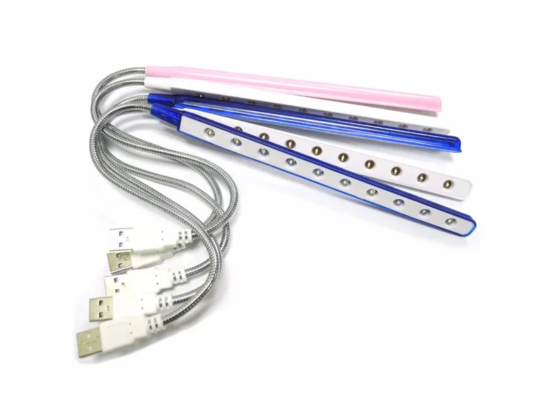 Настольная лампа с клавиатурой Гибкая железная цепь USB Светодиодная настольная