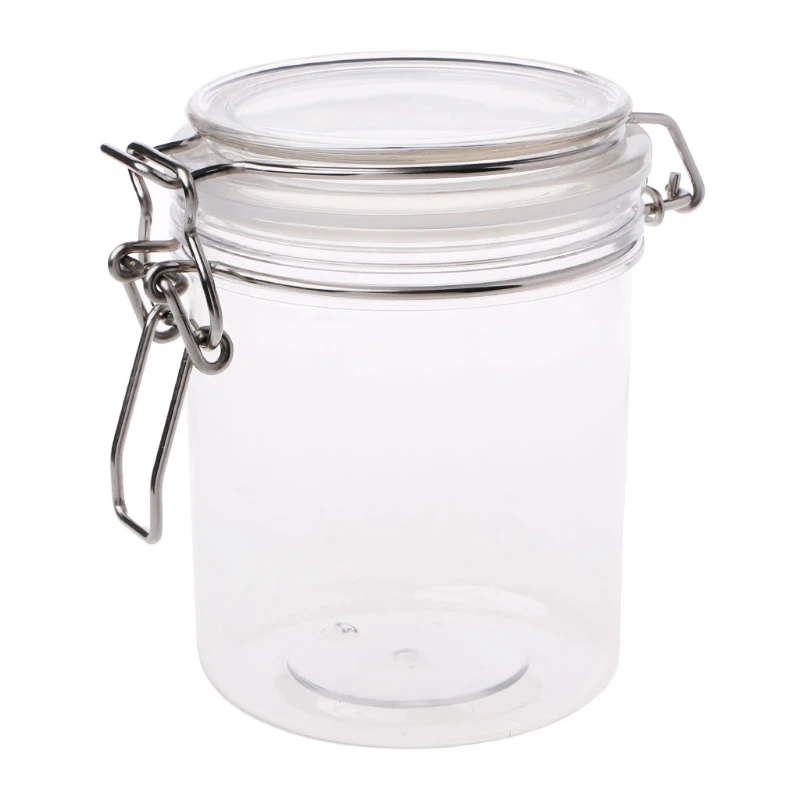 PETP еда хранения молока порошок коробка крышка-зажим воздушный плотный Герметичный замок банка кухня - Цвет: 550 ml