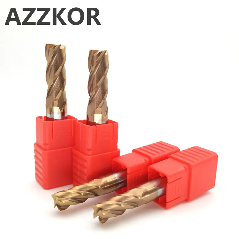 

Key Machine Face End Mill Coating Milling Cutter Carbide Tungsten Steel AZZKOR Top 6 Handle Working Cutting Endmill 50L/75L/100L