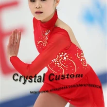 Лидер продаж, платья для фигурного катания для девочек, новое Брендовое платье конькобежное на заказ DR3213